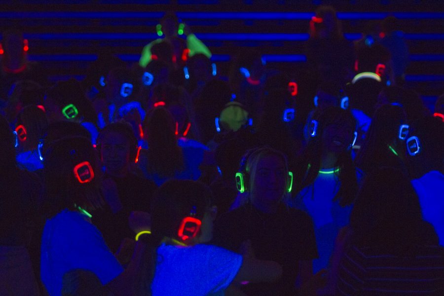 The dance floor was filled with neon lights and a silent disco.

Jacky Chen | The Falcon