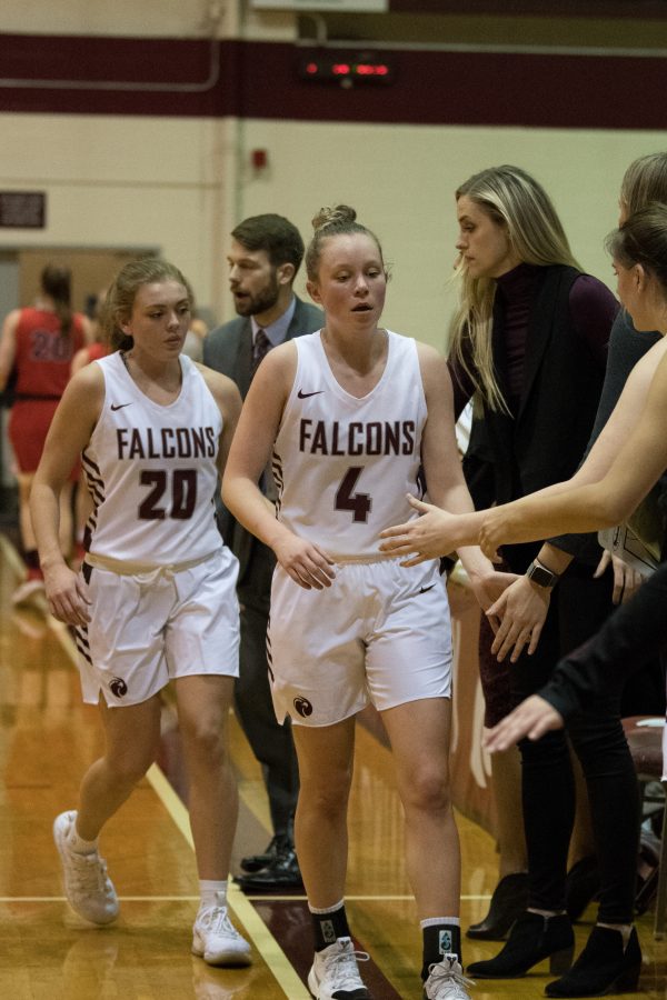 Riley Evans, 4, is the starting point guard for the Falcon women.

Alison Meharg | The Falcon