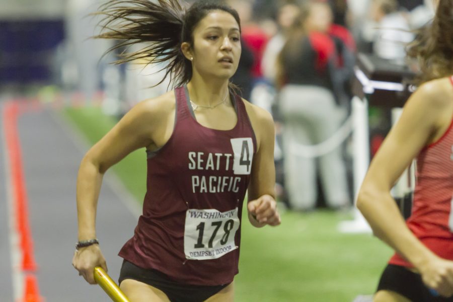 Becca Trouscher ran the 400 at Azusa Pacific University.

Jacky Chen | The Falcon