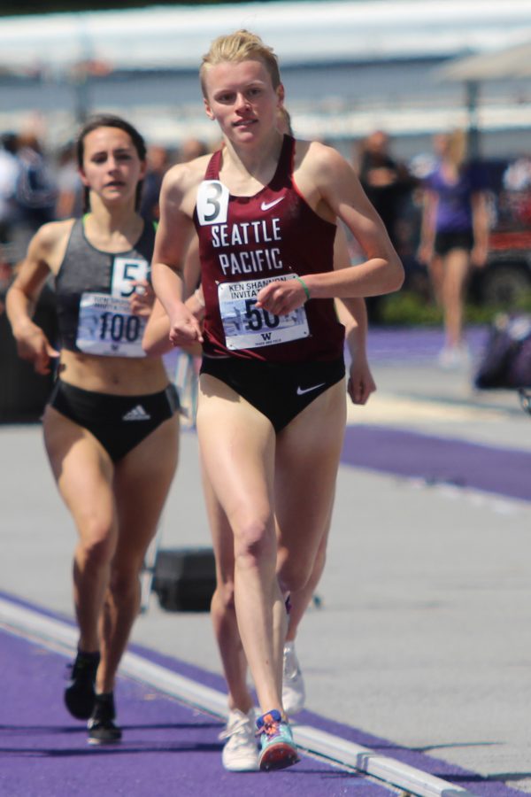 Kate Lilly scored as an All-American in the 5k at nationals.

Jenna Rasmussen | The Falcon