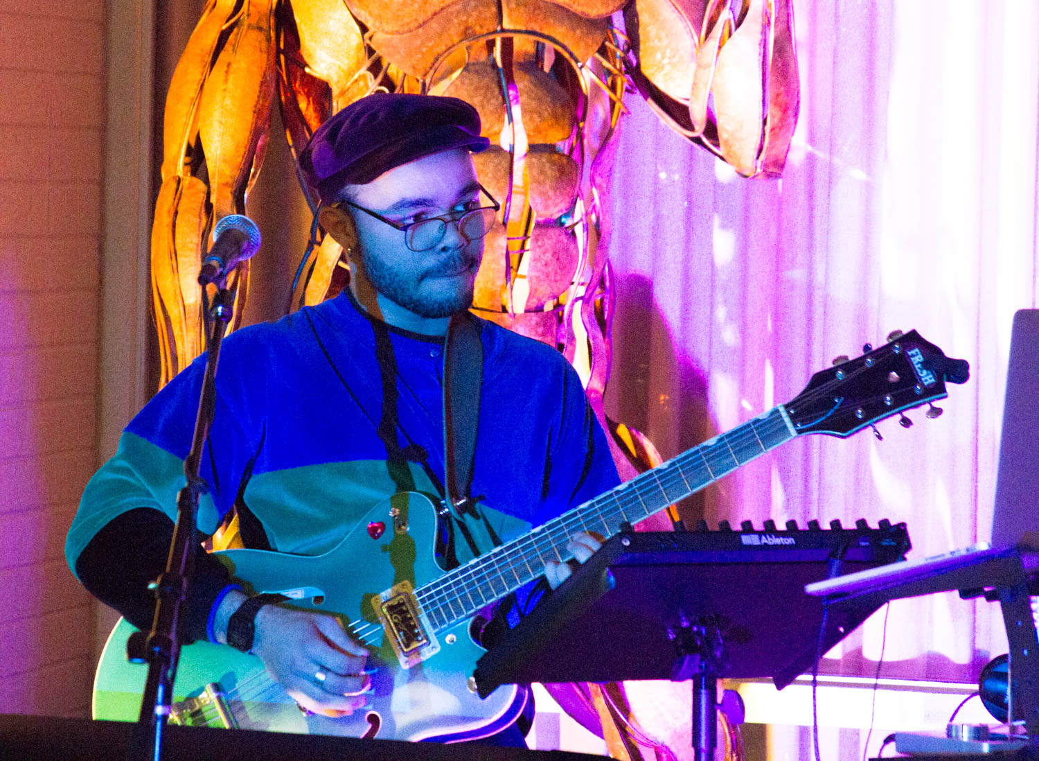 Earl Walko playing a guitar.