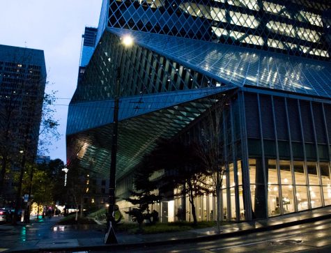The Downtown branch of the seattle public library