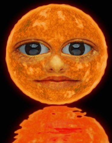 the sun with a face on it