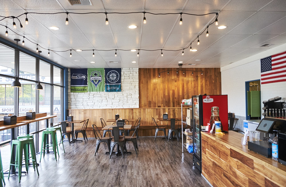 the interior of a restaurant