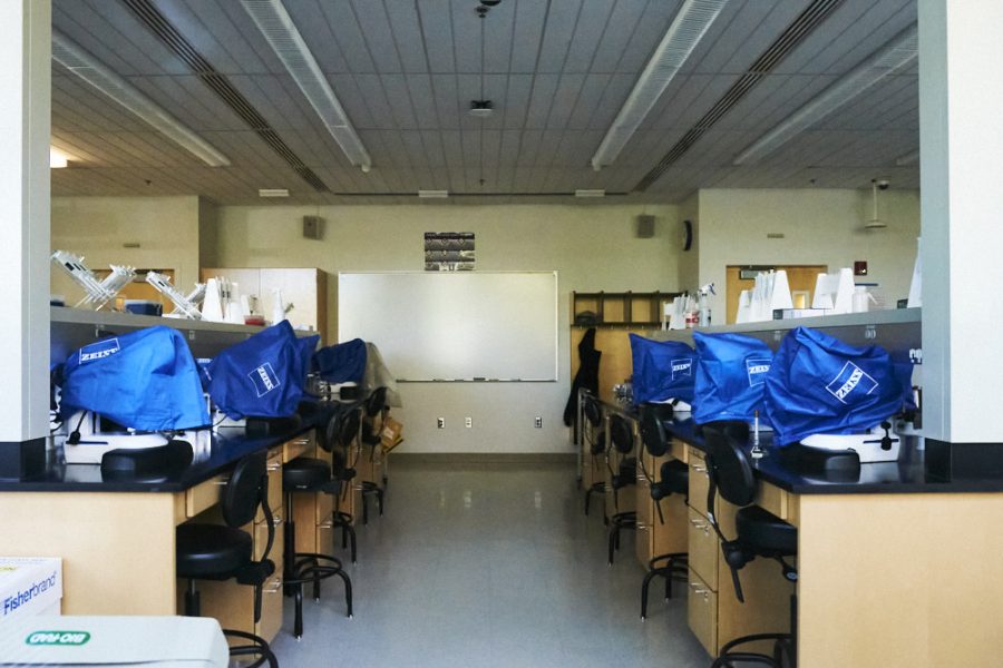 an empty lab at a university