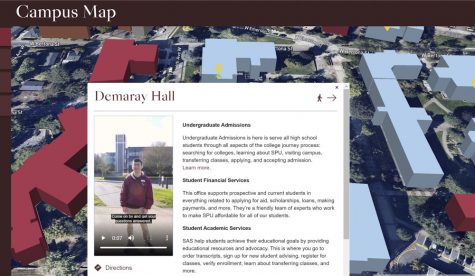 a screenshot of a virtual tour of Seattle Pacific University