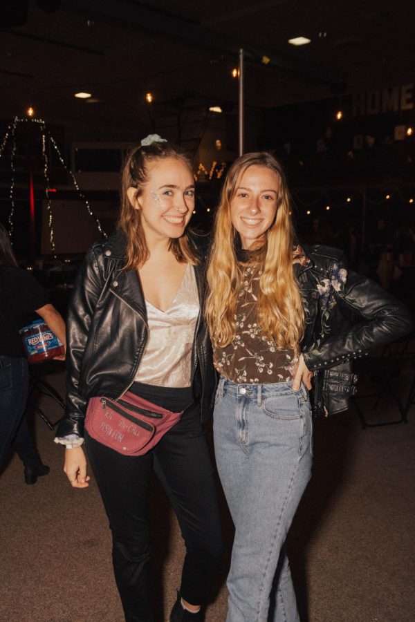Bea Bouman (left) and Demi Reeves (right) photographed at SPUs 2020 Winter Quarter First Friday.