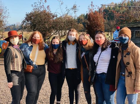 My housemates and I going to a pumpkin patch on Halloween. As the crowds started to pile in, we left to avoid the lack of social distancing.