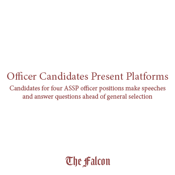 Officer candidates present platforms
