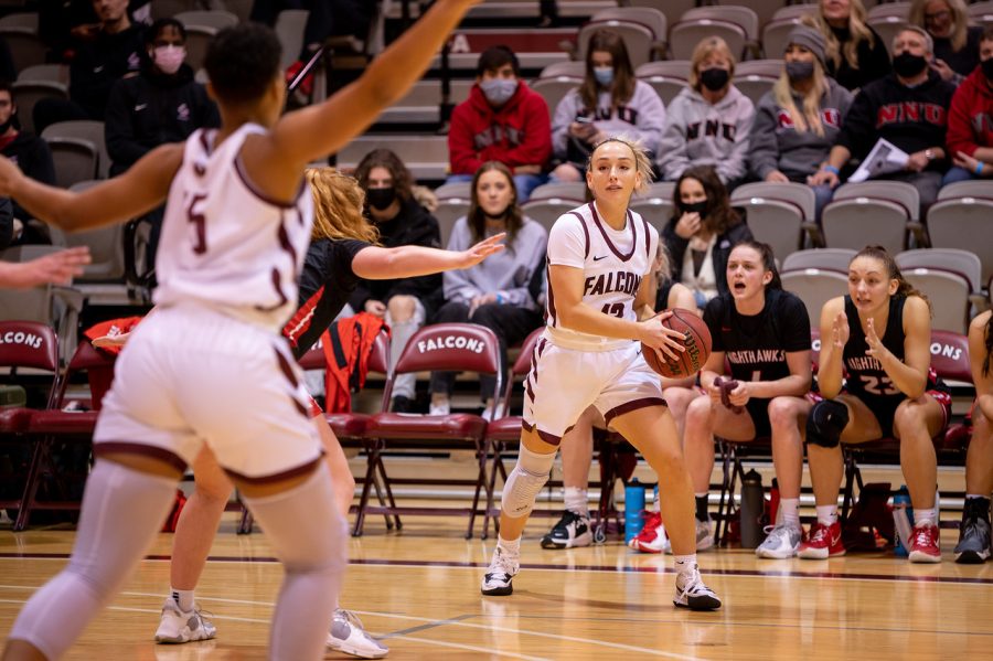 Bayley Brennan during a Seattle Pacific womens basketball game against Northwest Nazarene University. (Courtesy of Marissa Lordahl)