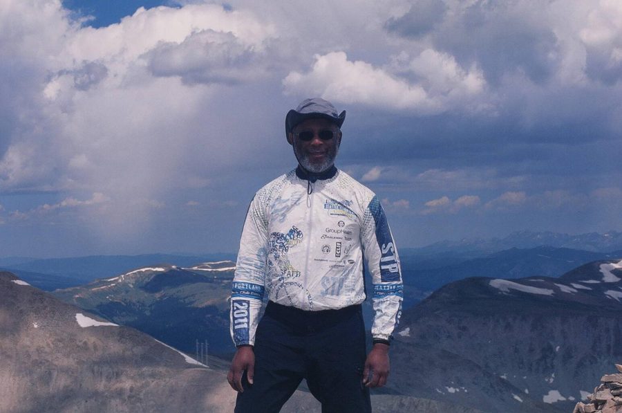 Dr. Darrell Allen at Mt. Sherman during the Colorado 14er summit. (Courtesy of Darrell Allen)