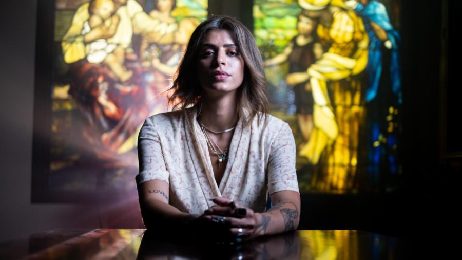 Ranin Karim, woman with whom Lentz had an affair with, comes forward in Hillsong: A Megachurch Exposed. (Courtesy of Nikki Lichterman, Discovery+)