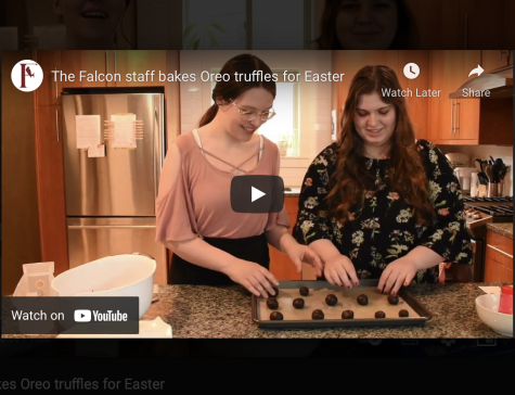 The Falcon staff bakes Oreo truffles for Easter