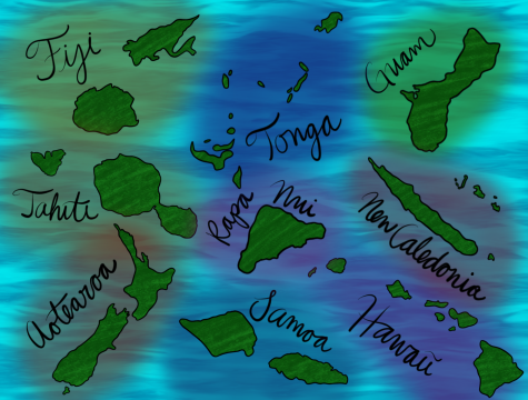 Illustration of the Pacific Islands