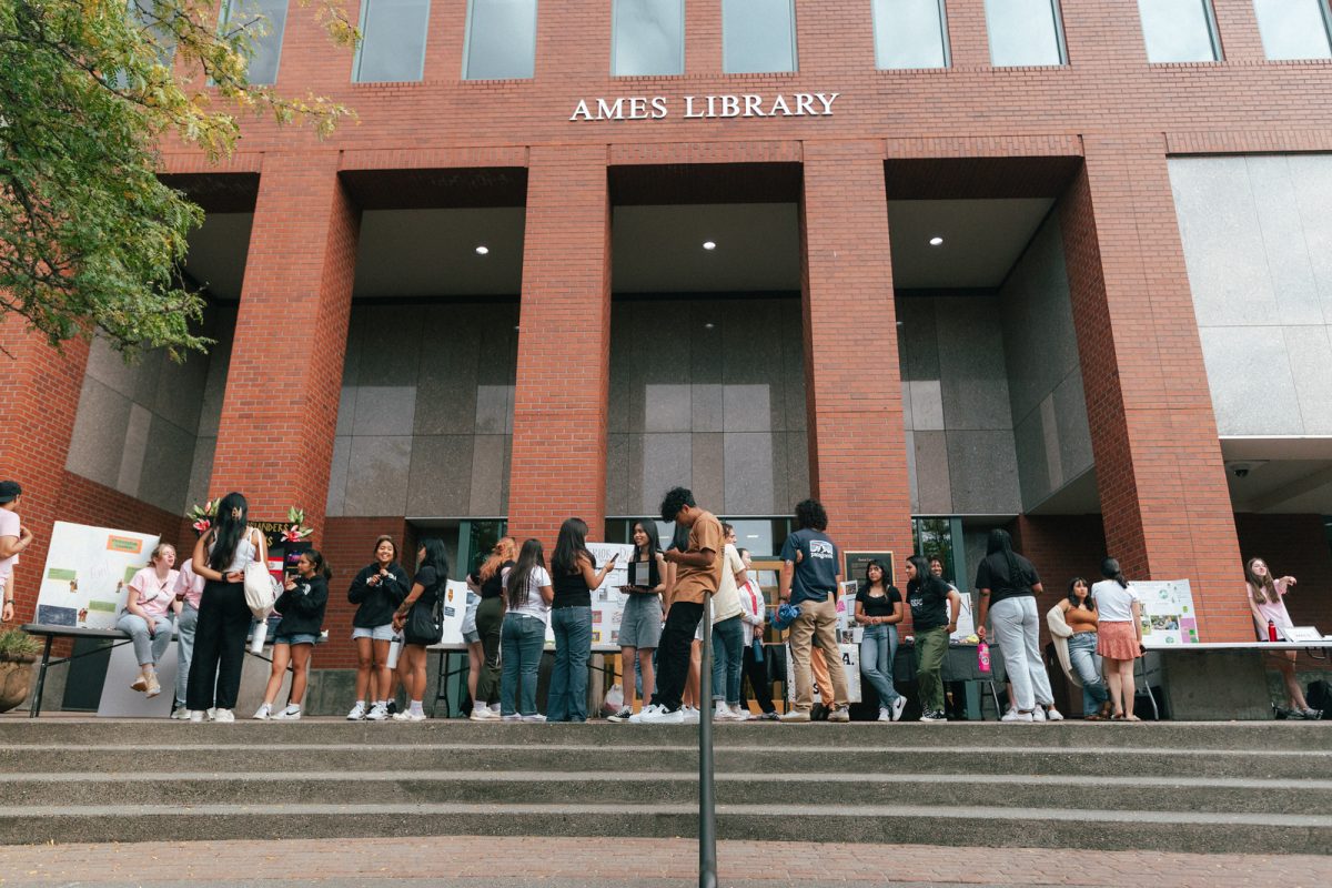 Students mingle in Martin Square during Involve-O-Rama on Sunday, Sept. 10, 2022. (Courtesy of Marco Gutierrez)