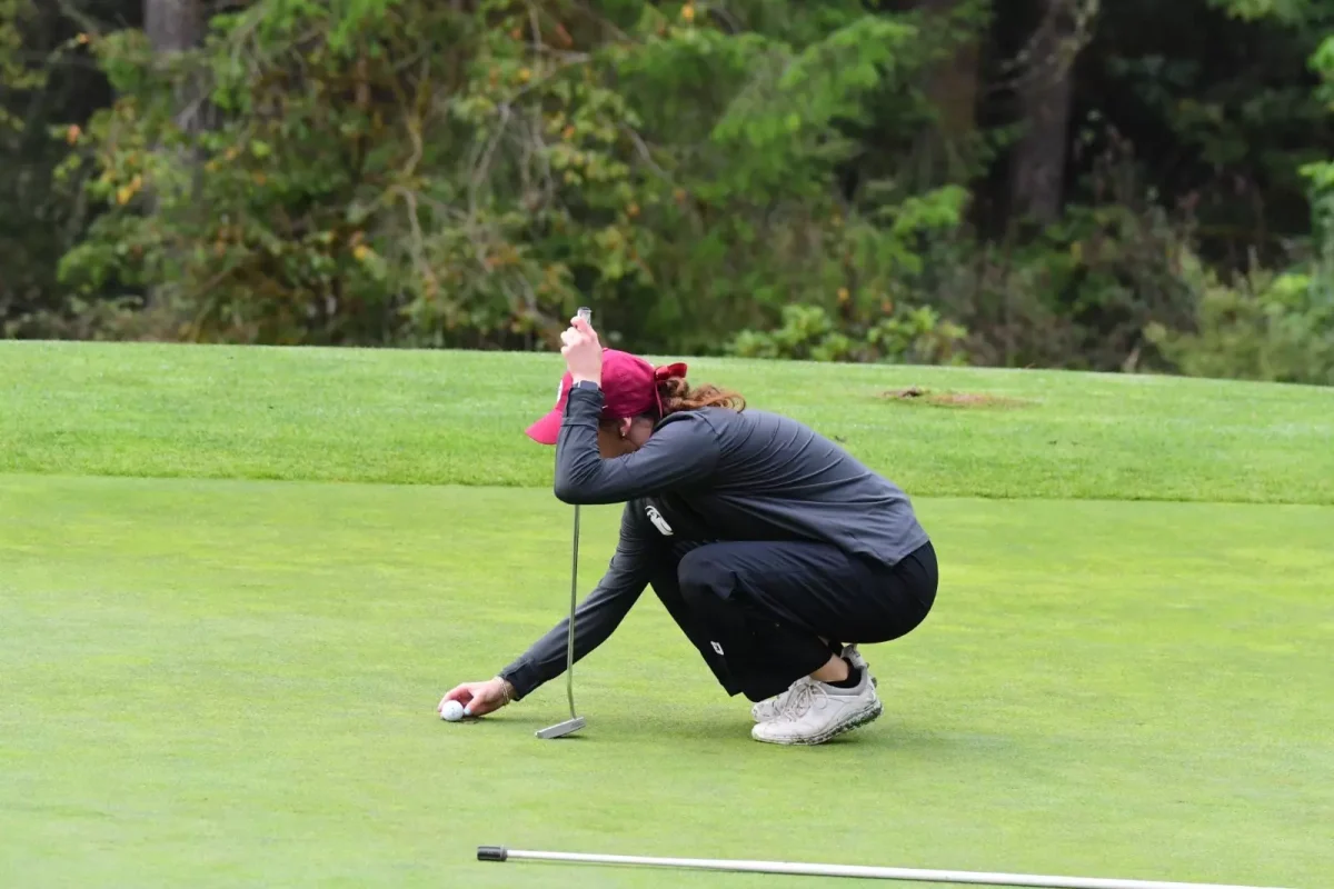 Women's golf team member Hannah Hochsprung at the Flagler Fall Slam in St. Augustine, Florida