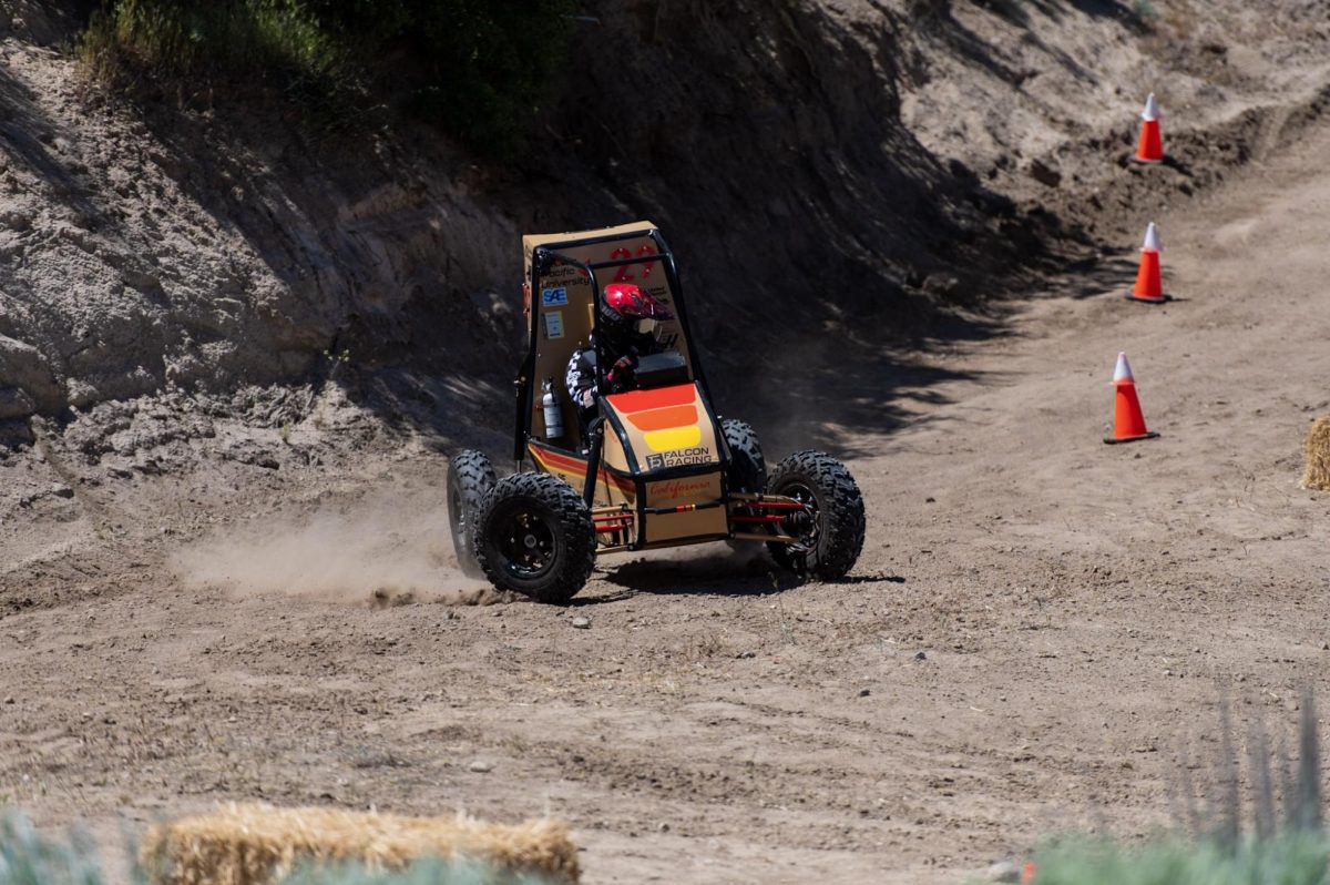 Technical Director Gideon Priest races to the finish in last year's buggy