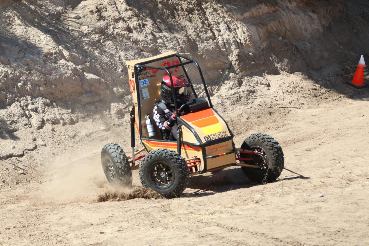 Technical Director Gideon Priest races to the finish in last year's buggy