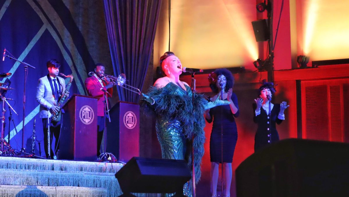 Effie Passero, Tawanda Suessbrich-Joaquim, and Eva Mikhailovna on stage at Benaroya Hall