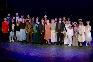 Cast and Choir of SPU's Anastasia along with director Candance Vance on the McKinley Hall's theatre on Thursday, Jan. 31.