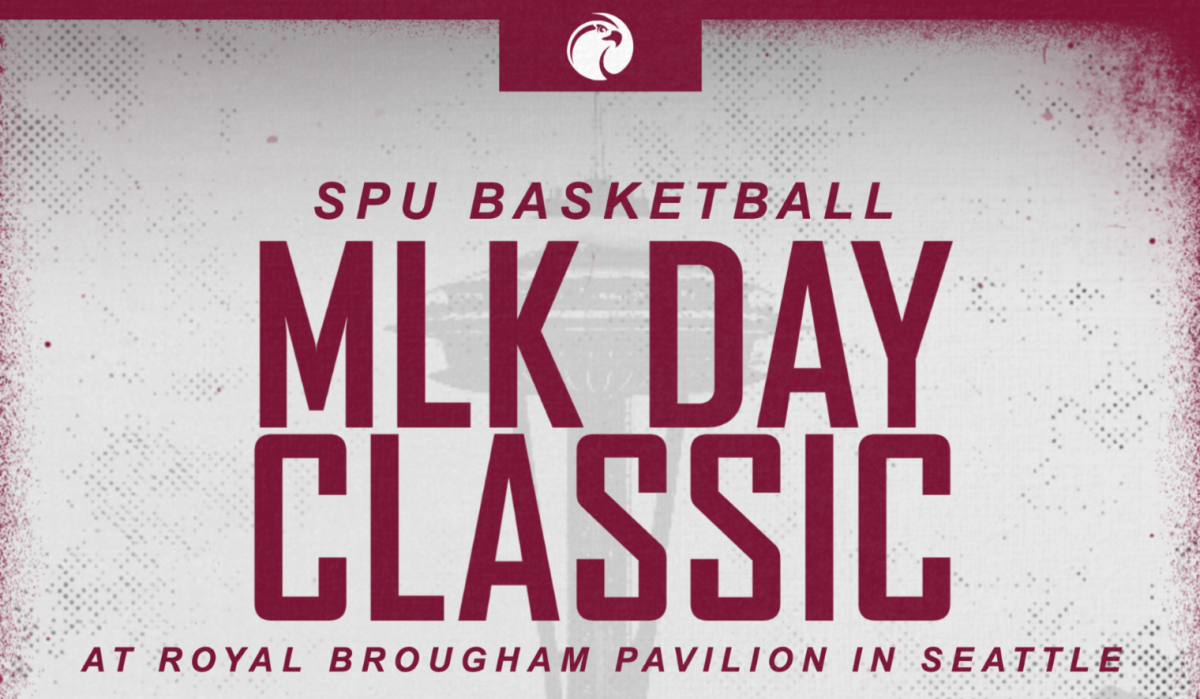 Promotional poster for the MLK Day Classic event. (Courtesy of Seattle Pacific University Athletics)