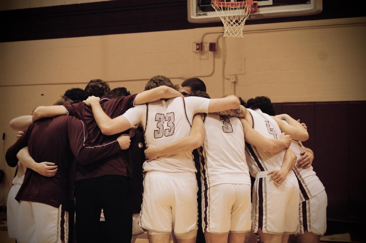 SPU team gathered together before the game